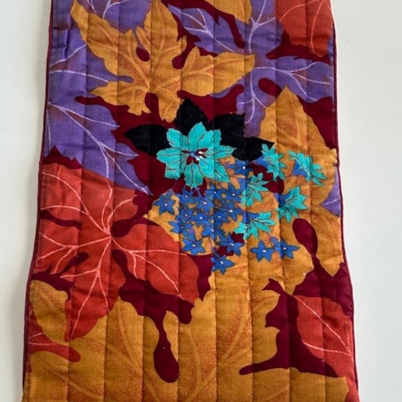 Vintage '60s Floral Cosmetic Makeup Jewelry Pouch - Picture 2 of 4